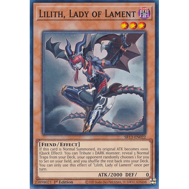 Lilith, Lady of Lament - SR13-EN022 - Common 