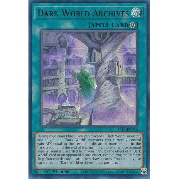 Dark World Archives - SR13-EN026 - Ultra Rare 