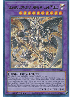 Grapha, Dragon Overlord of Dark World - SR13-EN041 - Ultra Rare