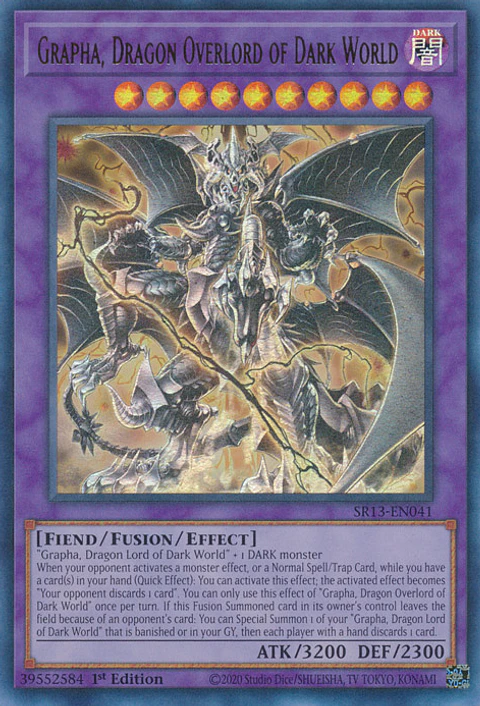 Grapha, Dragon Overlord of Dark World - SR13-EN041 - Ultra Rare