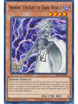 Snoww, Unlight of Dark World - SR13-EN044 - Common 