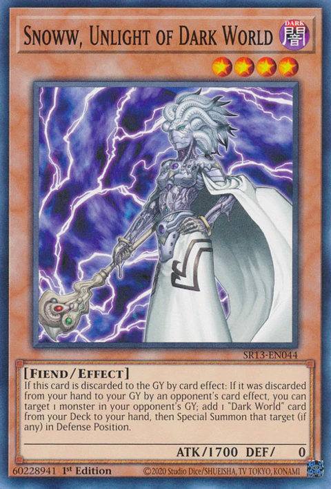 Snoww, Unlight of Dark World - SR13-EN044 - Common 