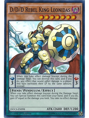 D/D/D Rebel King Leonidas - DOCS-EN098 - Super Rare