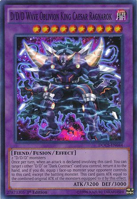 D/D/D Wave Oblivion King Caesar Ragnarok - DOCS-EN044 - Super Rare 