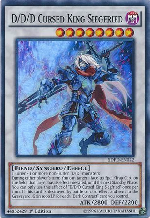 D/D/D Cursed King Siegfried - SDPD-EN042 - Super Rare 