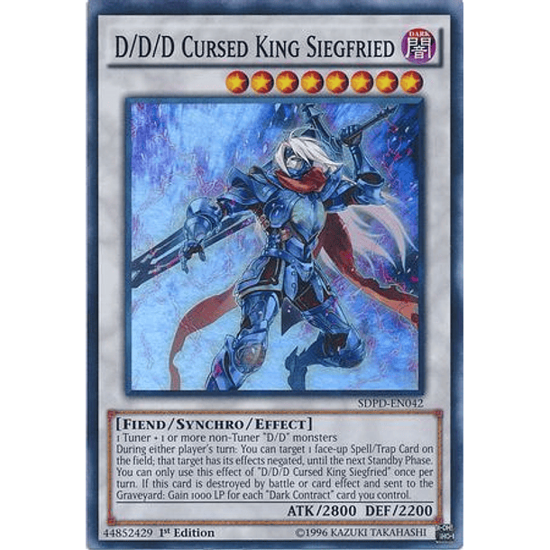 D/D/D Cursed King Siegfried - SDPD-EN042 - Super Rare 