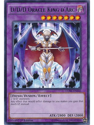 D/D/D Oracle King d'Arc - CORE-EN046 - Rare 