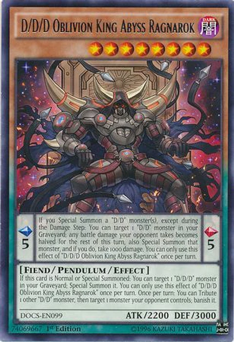 D/D/D Oblivion King Abyss Ragnarok - DOCS-EN099 - Rare 