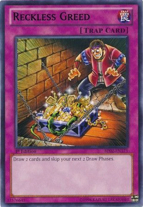 Reckless Greed - BP02-EN175 - Rare