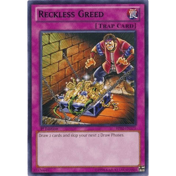 Reckless Greed - BP02-EN175 - Rare