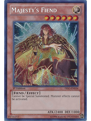 Majesty's Fiend - PRIO-EN034 - Secret Rare 1st Edition 