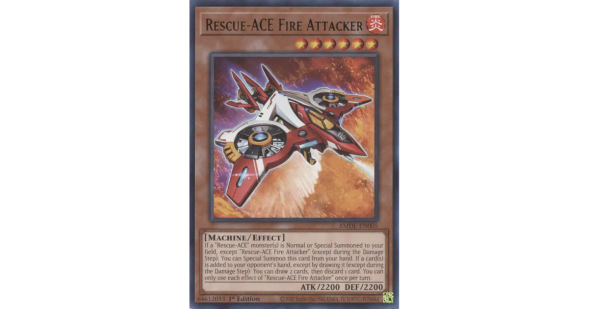 Rescue-ACE Fire Attacker - AMDE-EN005 - Rare