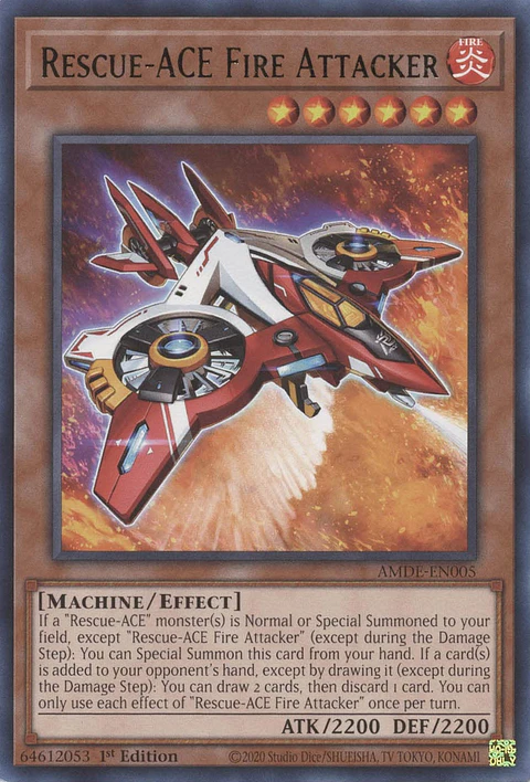 Rescue-ACE Fire Attacker - AMDE-EN005 - Rare