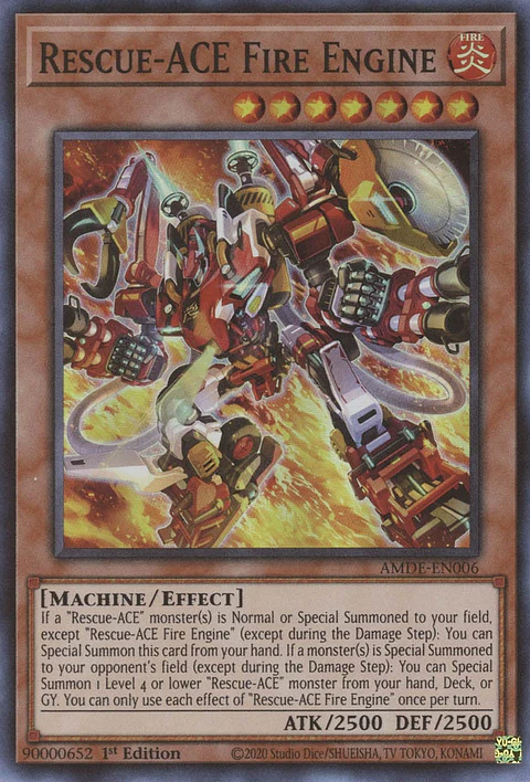Rescue-ACE Fire Engine - AMDE-EN006 - Super Rare