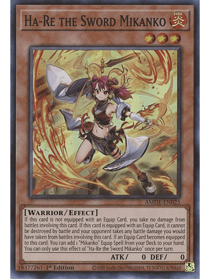 Ha-Re the Sword Mikanko - AMDE-EN025 - Super Rare