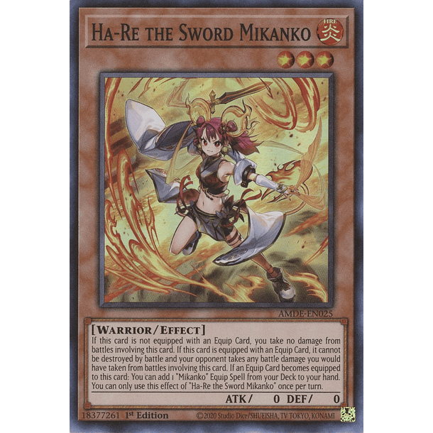 Ha-Re the Sword Mikanko - AMDE-EN025 - Super Rare