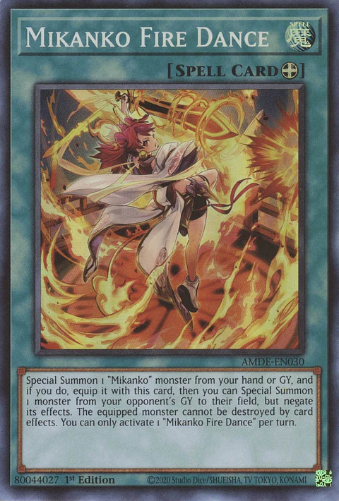 Mikanko Fire Dance - AMDE-EN030 - Super Rare
