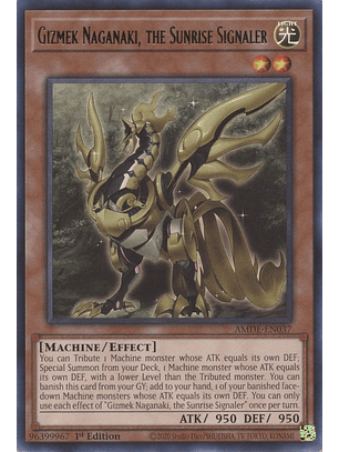 Gizmek Naganaki, the Sunrise Signaler - AMDE-EN037 - Rare