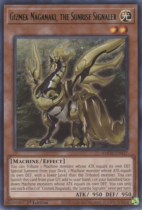 Gizmek Naganaki, the Sunrise Signaler - AMDE-EN037 - Rare