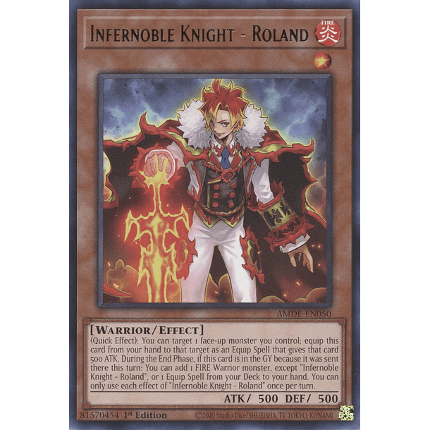 Infernoble Knight - Roland - AMDE-EN050 - Rare