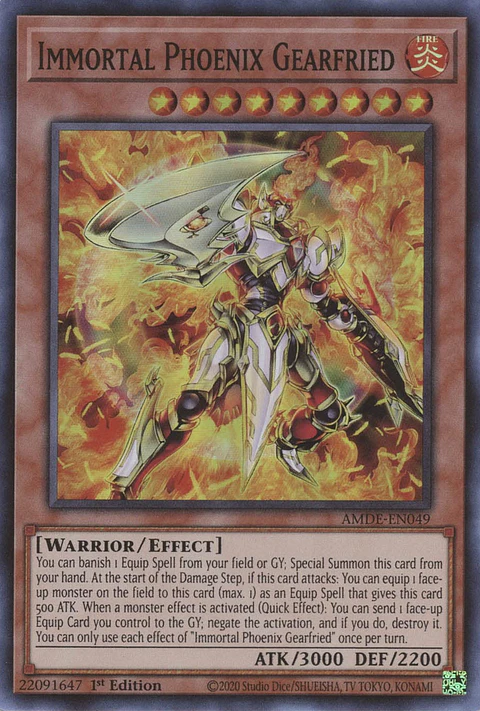 Immortal Phoenix Gearfried - AMDE-EN049 - Super Rare
