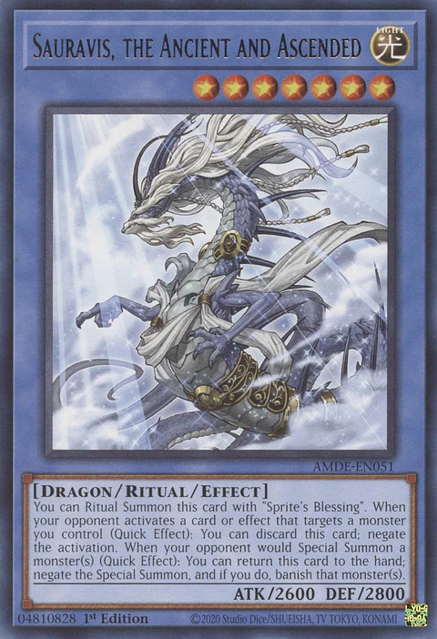 Sauravis, the Ancient and Ascended - AMDE-EN051 - Rare