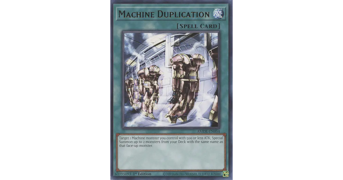 Machine Duplication - AMDE-EN054 - Rare