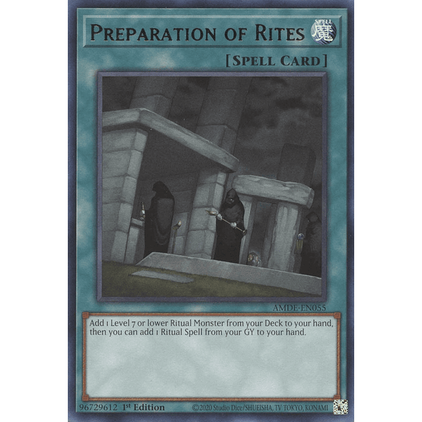 Preparation of Rites - AMDE-EN055 - Rare 