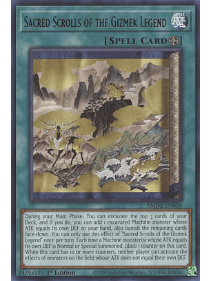 Sacred Scrolls of the Gizmek Legend - AMDE-EN058 - Rare