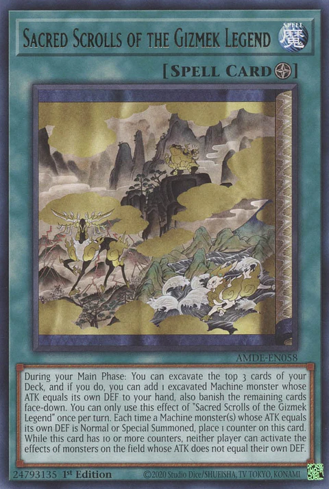 Sacred Scrolls of the Gizmek Legend - AMDE-EN058 - Rare