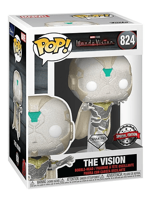 Funko Pop Marvel: WandaVision - Vision Blanco 824 (edicion especial) Diamond