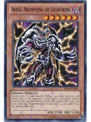 Skull Archfiend of Lightning - BP01-EN006 - Starfoil Rare
