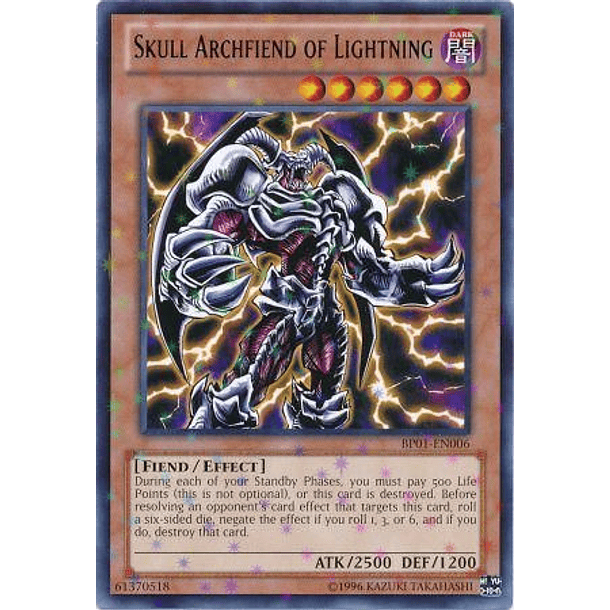 Skull Archfiend of Lightning - BP01-EN006 - Starfoil Rare