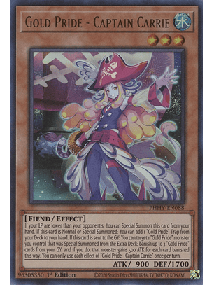 Gold Pride - Captain Carrie - PHHY-EN088 - Ultra Rare 