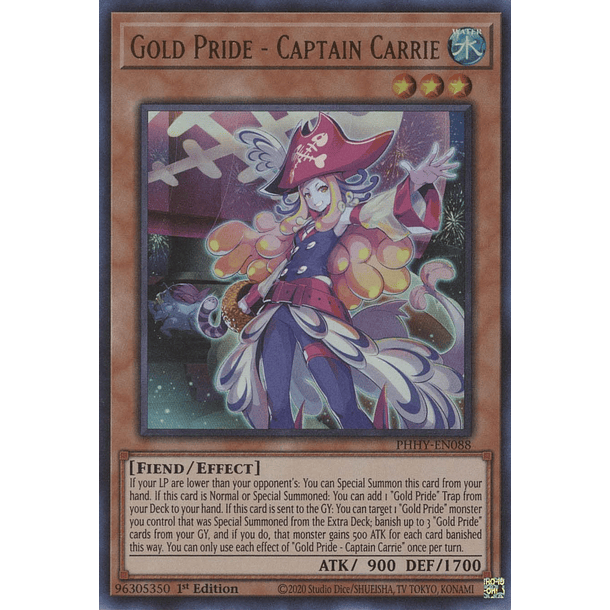 Gold Pride - Captain Carrie - PHHY-EN088 - Ultra Rare 