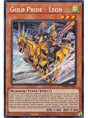 Gold Pride - Leon - PHHY-EN086 - Secret Rare 