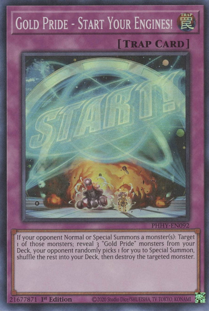 Gold Pride - Start Your Engines! - PHHY-EN092 - Super Rare  1