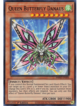 Queen Butterfly Danaus - PHHY-EN094 - Super Rare 