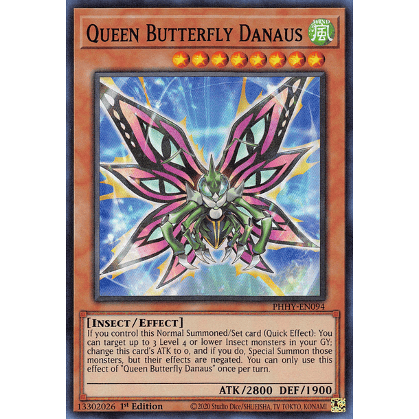Queen Butterfly Danaus - PHHY-EN094 - Super Rare 