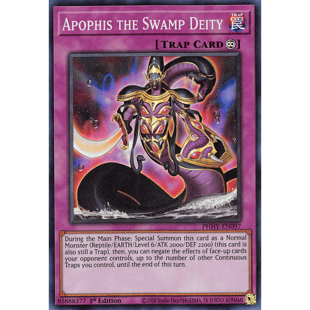 Apophis the Swamp Deity - PHHY-EN097 - Super Rare 