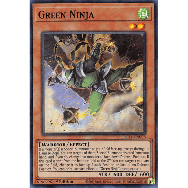 Green Ninja - PHHY-EN098 - Super Rare