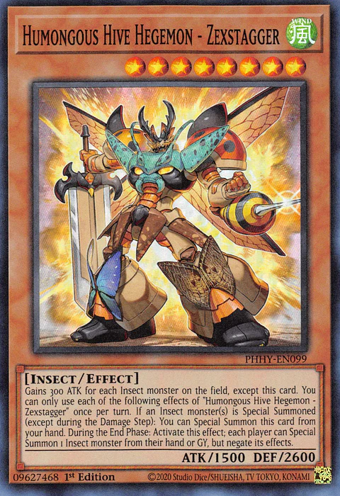 Humongous Hive Hegemon - Zexstagger - PHHY-EN099 - Super Rare 