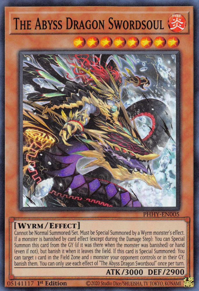 The Abyss Dragon Swordsoul - PHHY-EN005 - Super Rare 1