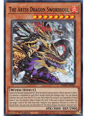 The Abyss Dragon Swordsoul - PHHY-EN005 - Super Rare