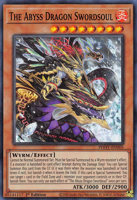The Abyss Dragon Swordsoul - PHHY-EN005 - Super Rare