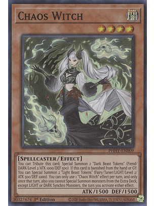 Chaos Witch - PHHY-EN009 - Super Rare 