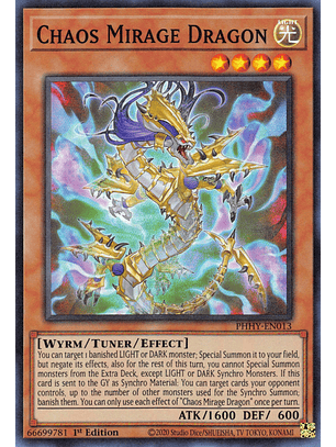Chaos Mirage Dragon - PHHY-EN013 - Super Rare