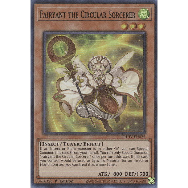 Fairyant the Circular Sorcerer - PHHY-EN025 - Super Rare
