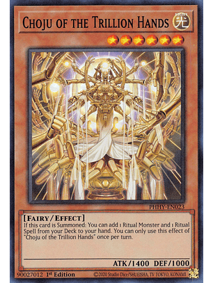 Choju of the Trillion Hands - PHHY-EN023 - Super Rare 