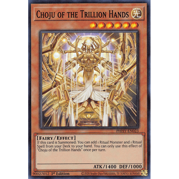 Choju of the Trillion Hands - PHHY-EN023 - Super Rare 